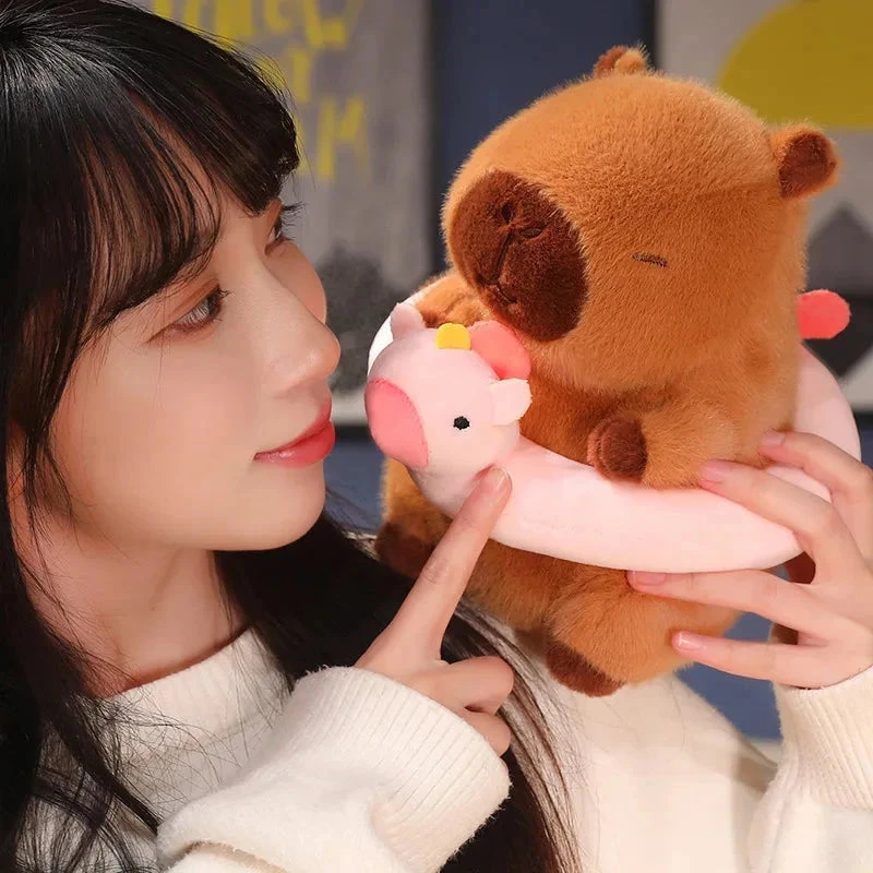 Fluffy Capybara With Float Plushie - Image 9