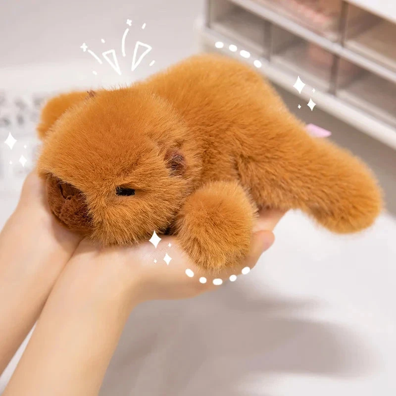 Fluffy Laying Animal Family Plushies - Image 9