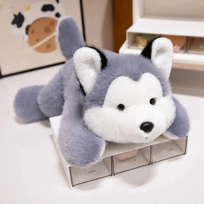 Fluffy Laying Animal Family Plushies - Image 18