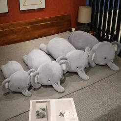 Fluffy Laying Elephant Family