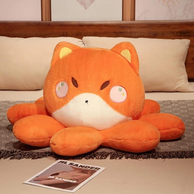 Fluffy Octo-Animal Fox Cat Bunny Bear Plushies - Image 8