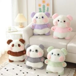 Fluffy Panda Squad Plushies