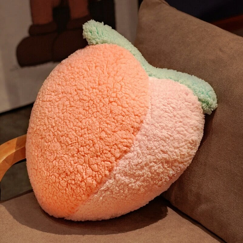 Fluffy Pastel Fruit Veg Plushie Collection - Image 5