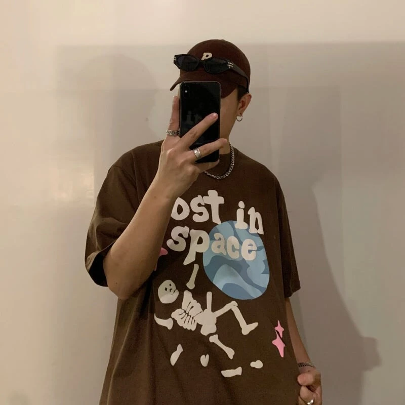 Apparel Foam Print Lost In Space Skeleton Tee - Image 15