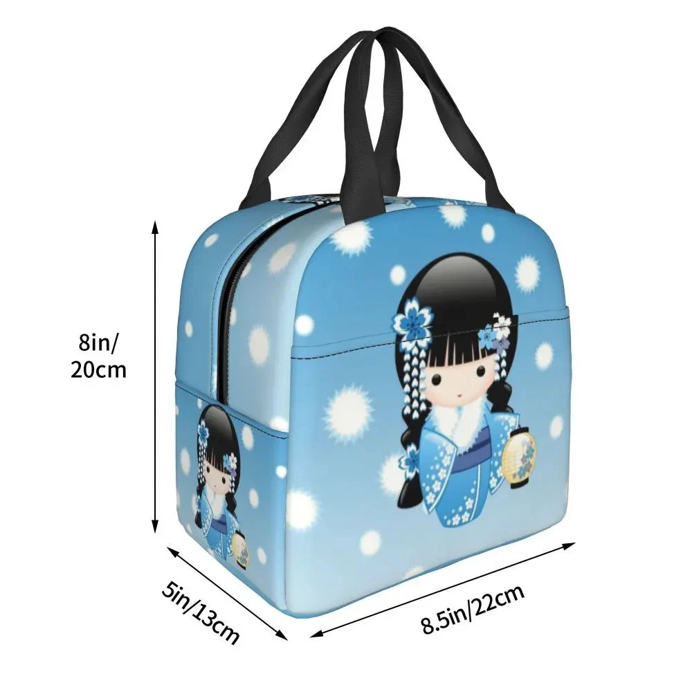 Four Seasons Furisode Kimono Girl Lunch Bag - Image 17