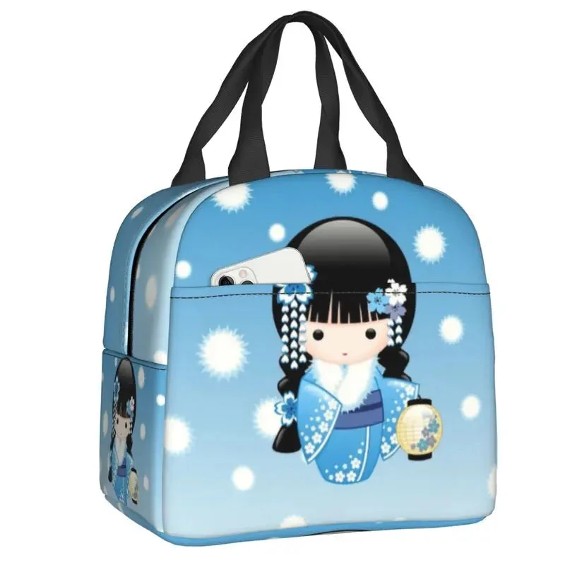Four Seasons Furisode Kimono Girl Lunch Bag - Image 6