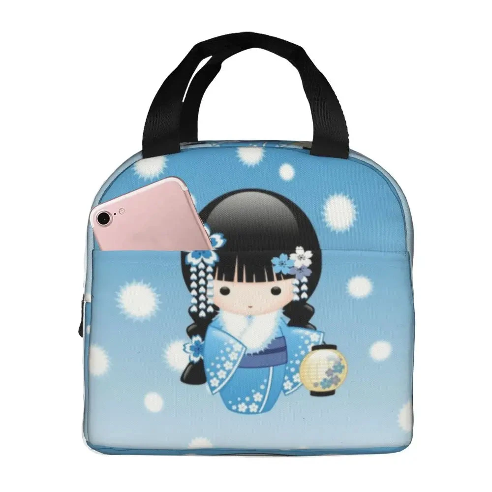 Four Seasons Furisode Kimono Girl Lunch Bag - Image 15