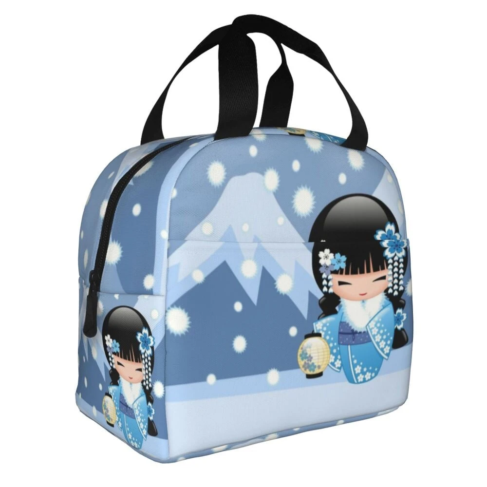 Four Seasons Furisode Kimono Girl Lunch Bag - Image 13