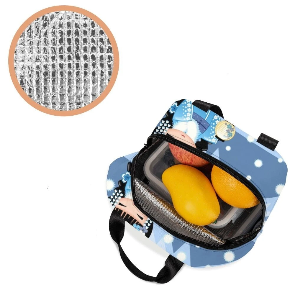 Four Seasons Furisode Kimono Girl Lunch Bag - Image 11