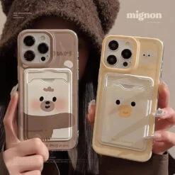 Accessories Funny Animals IPhone Case With Card Holder