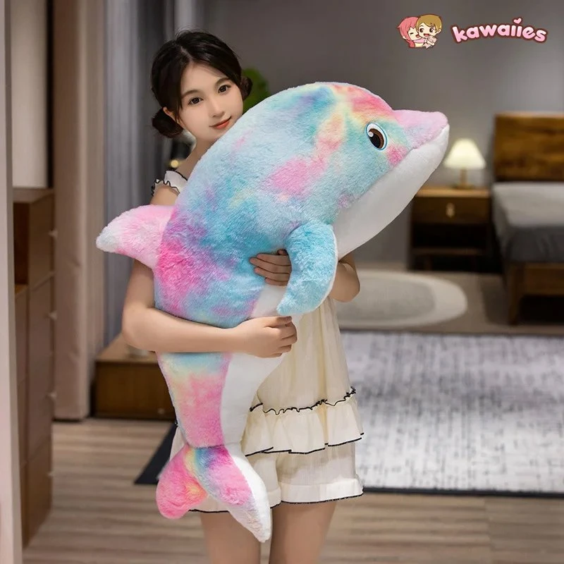 Galaxy Rainbow Dolphin Plushies - Image 4