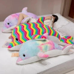 Galaxy Rainbow Dolphin Plushies