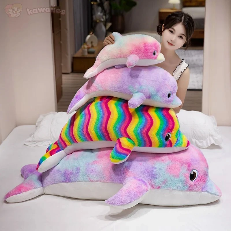 Galaxy Rainbow Dolphin Plushies - Image 2