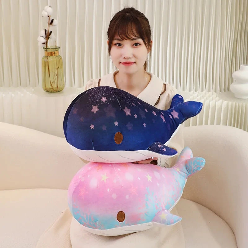 Galaxy Starry Kawaii Blue Pink Whale Plushies - Image 18