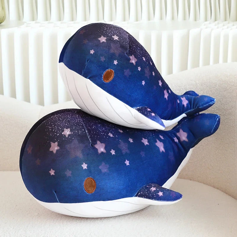 Galaxy Starry Kawaii Blue Pink Whale Plushies - Image 5