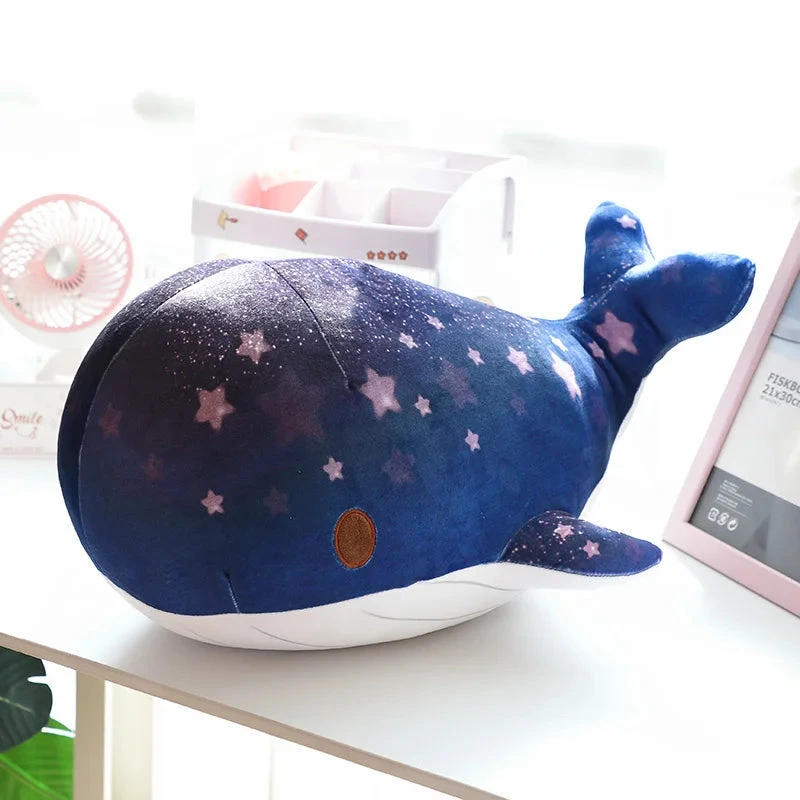 Galaxy Starry Kawaii Blue Pink Whale Plushies - Image 6