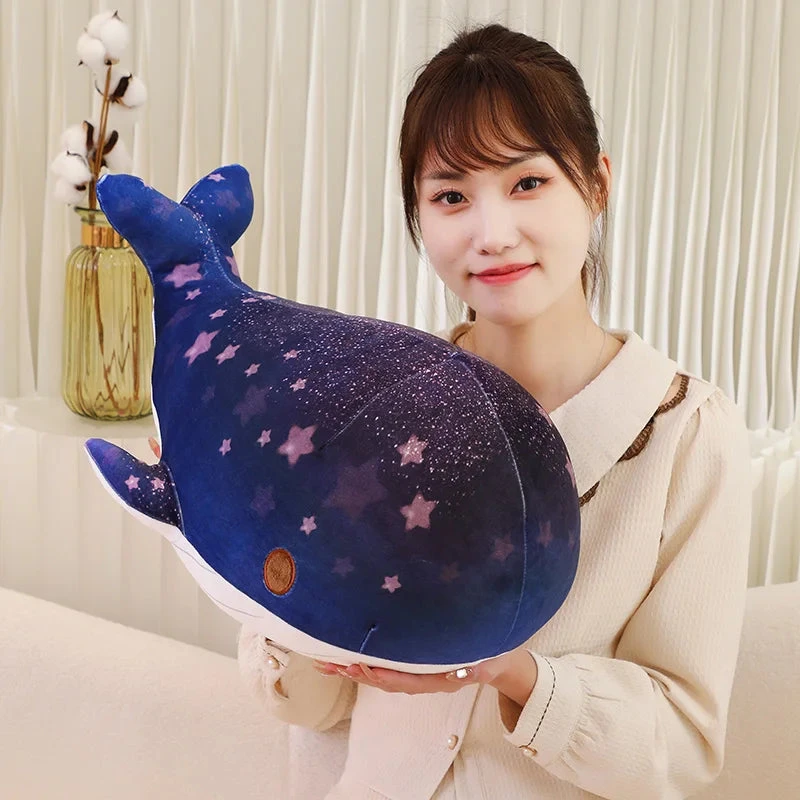 Galaxy Starry Kawaii Blue Pink Whale Plushies - Image 10