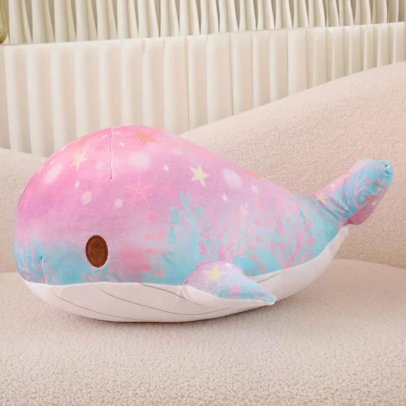 Galaxy Starry Kawaii Blue Pink Whale Plushies - Image 15