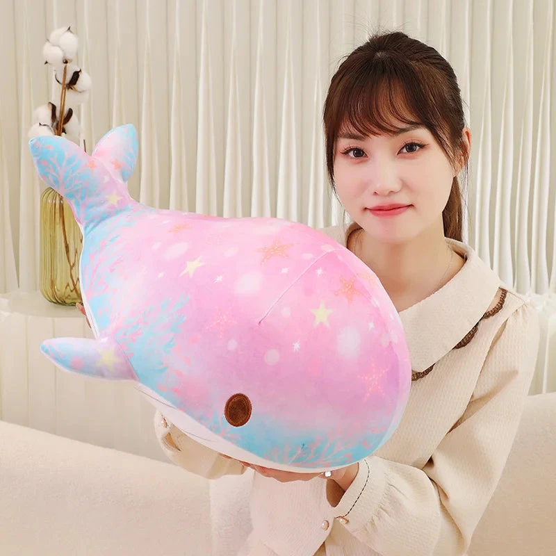 Galaxy Starry Kawaii Blue Pink Whale Plushies - Image 16