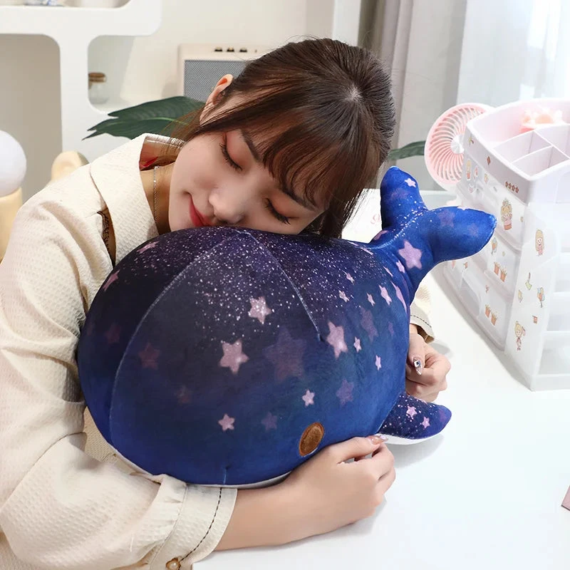 Galaxy Starry Kawaii Blue Pink Whale Plushies - Image 9