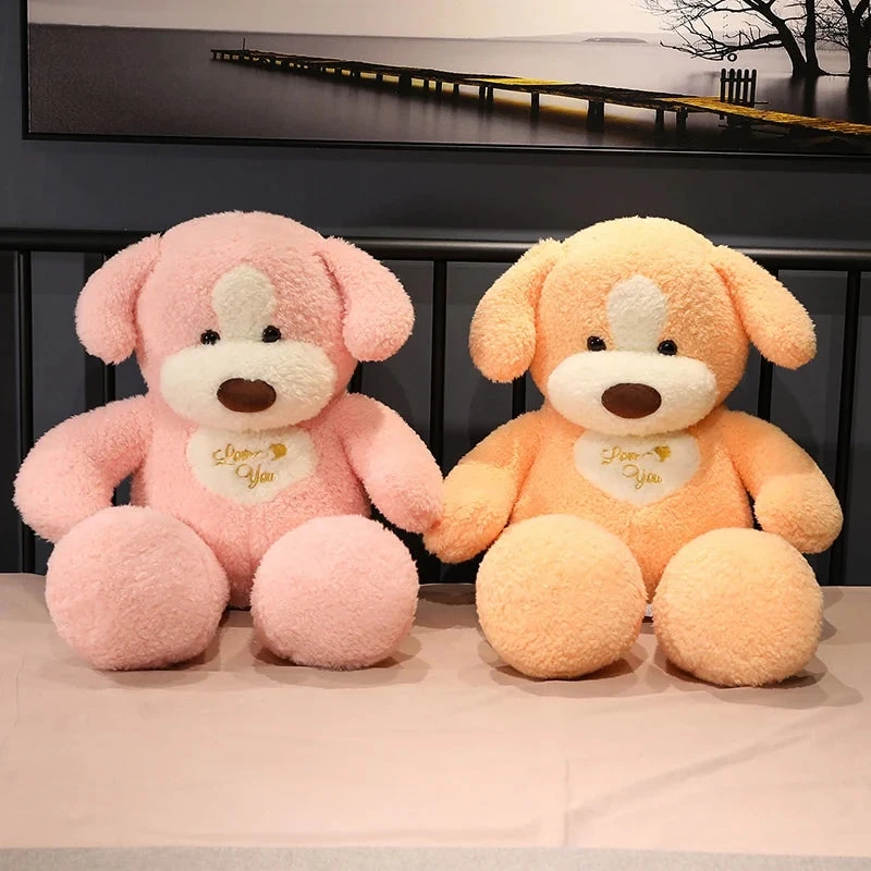 Giant 35in Fluffy Dog Teddy Bear Soft Toy - Image 3