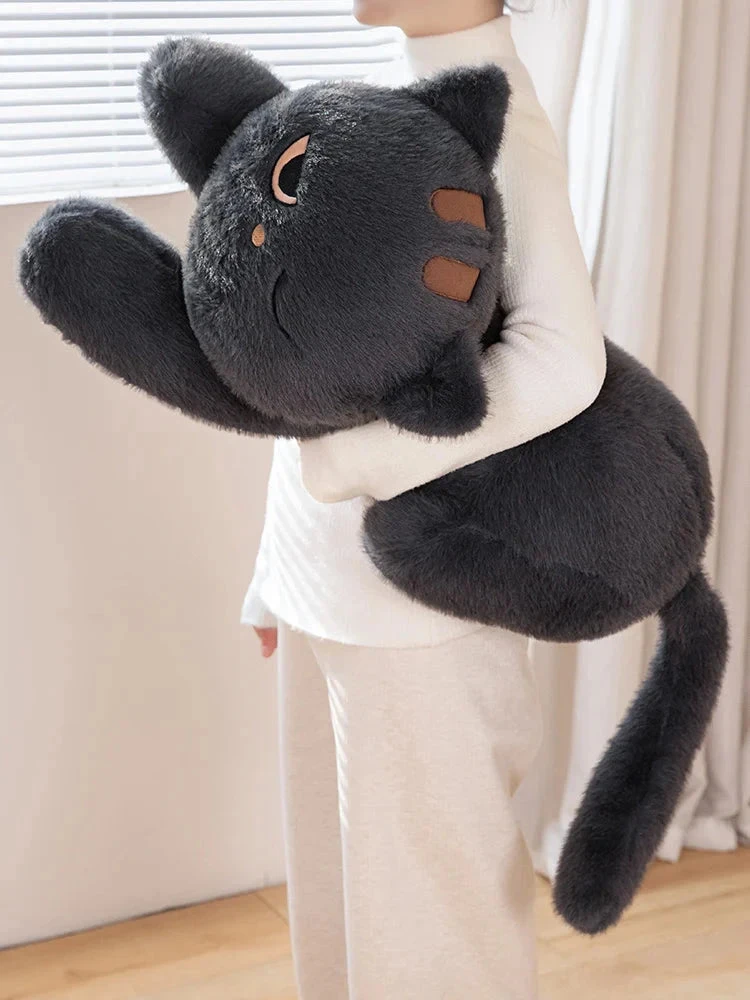 Giant Black Grey Cat Plushies - Image 7