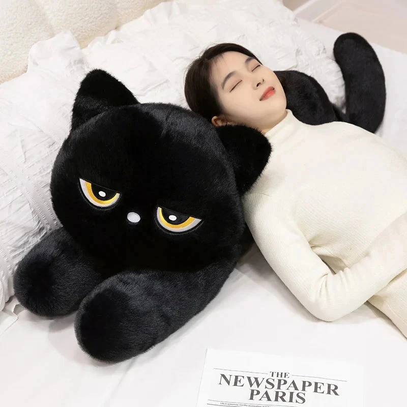 Giant Black Grey Cat Plushies - Image 14