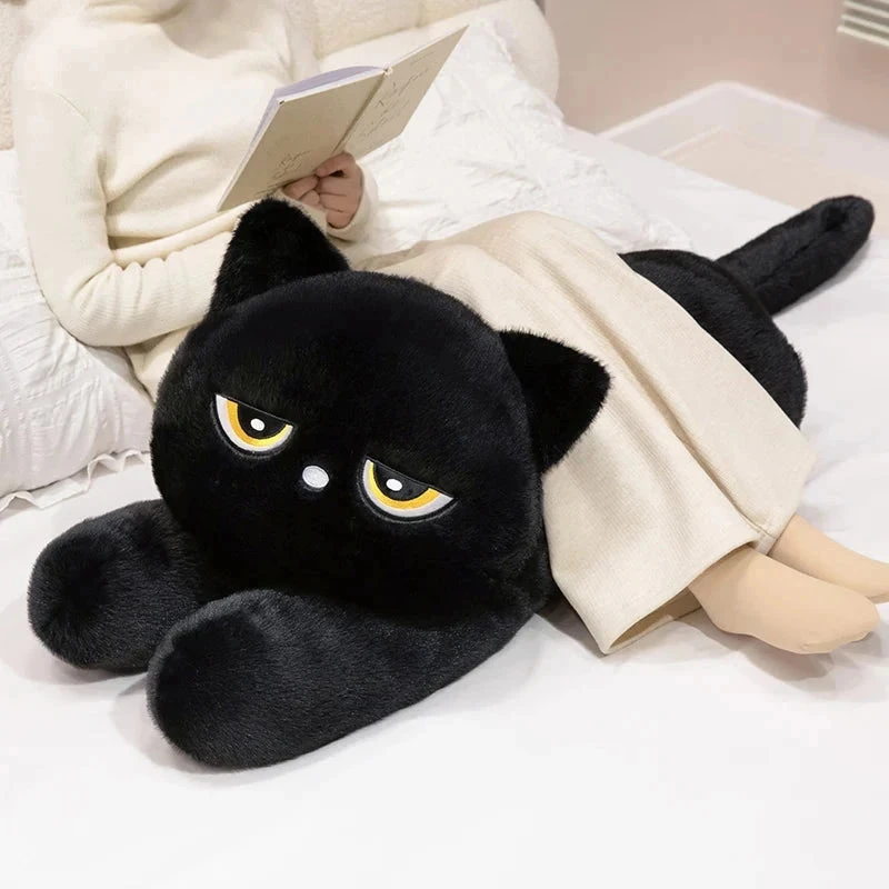 Giant Black Grey Cat Plushies - Image 5