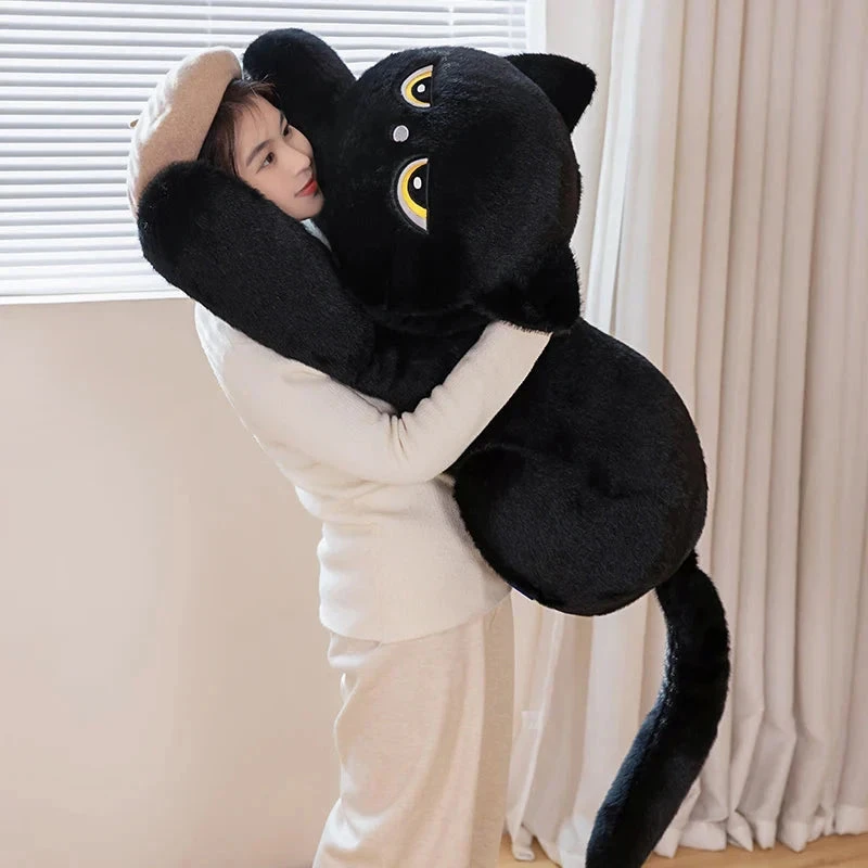Giant Black Grey Cat Plushies - Image 10