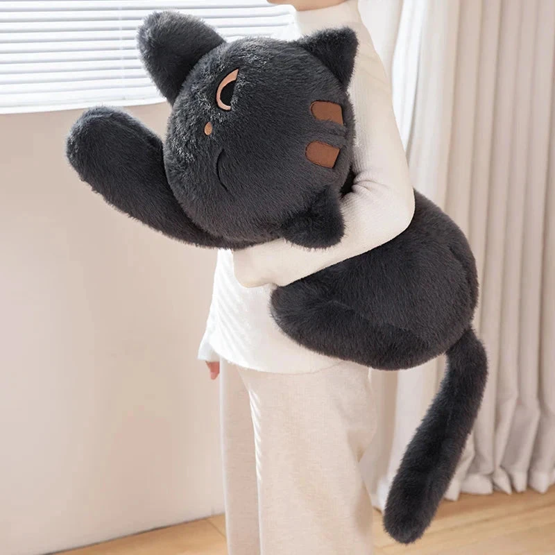 Giant Black Grey Cat Plushies - Image 8
