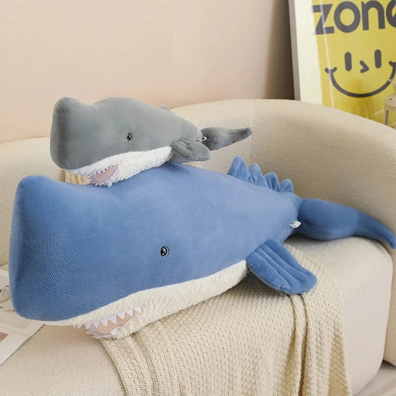 Giant Blue Gray Whale Plushies - Image 2