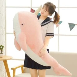 Giant Blue Pink Narwhal Plushies