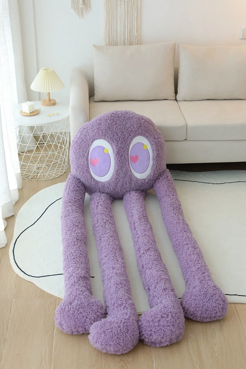 Giant Fuzzy 4 Legged Octopus Plushie - Image 8