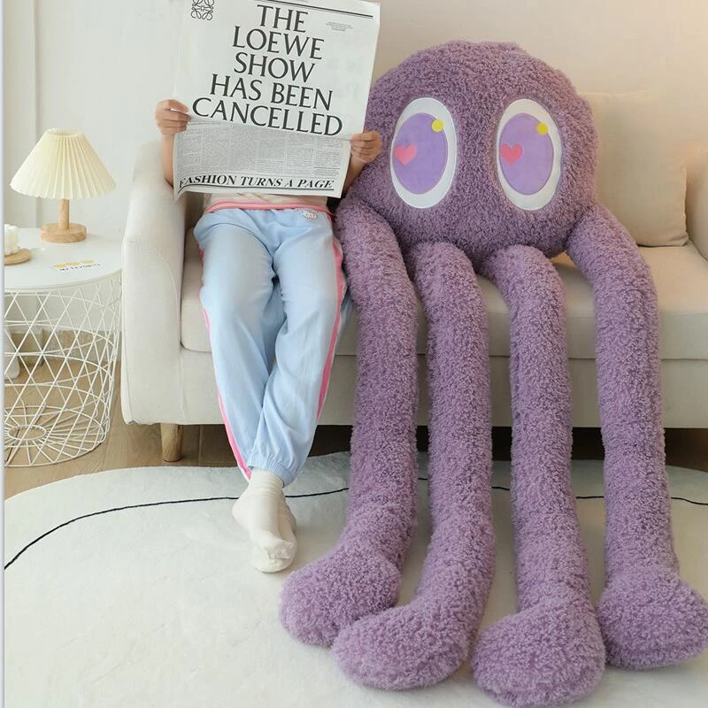 Giant Fuzzy 4 Legged Octopus Plushie - Image 4
