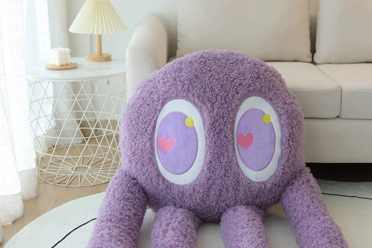 Giant Fuzzy 4 Legged Octopus Plushie - Image 10