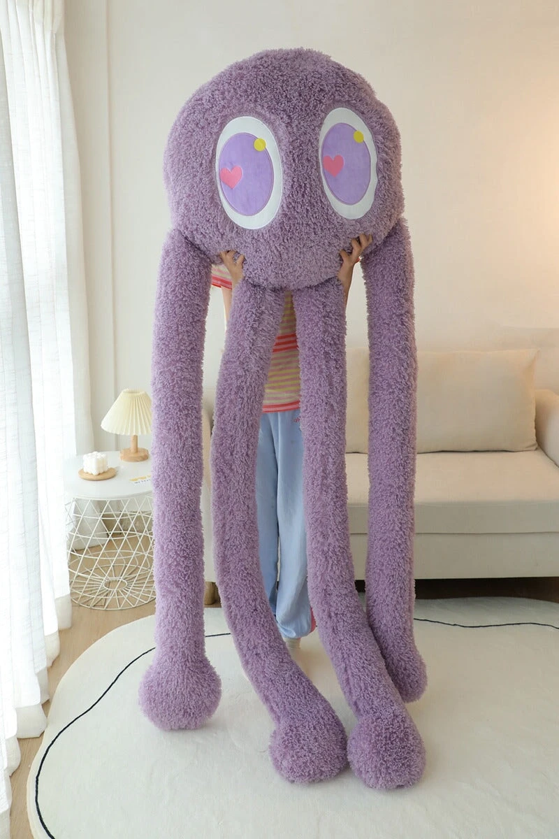 Giant Fuzzy 4 Legged Octopus Plushie - Image 7