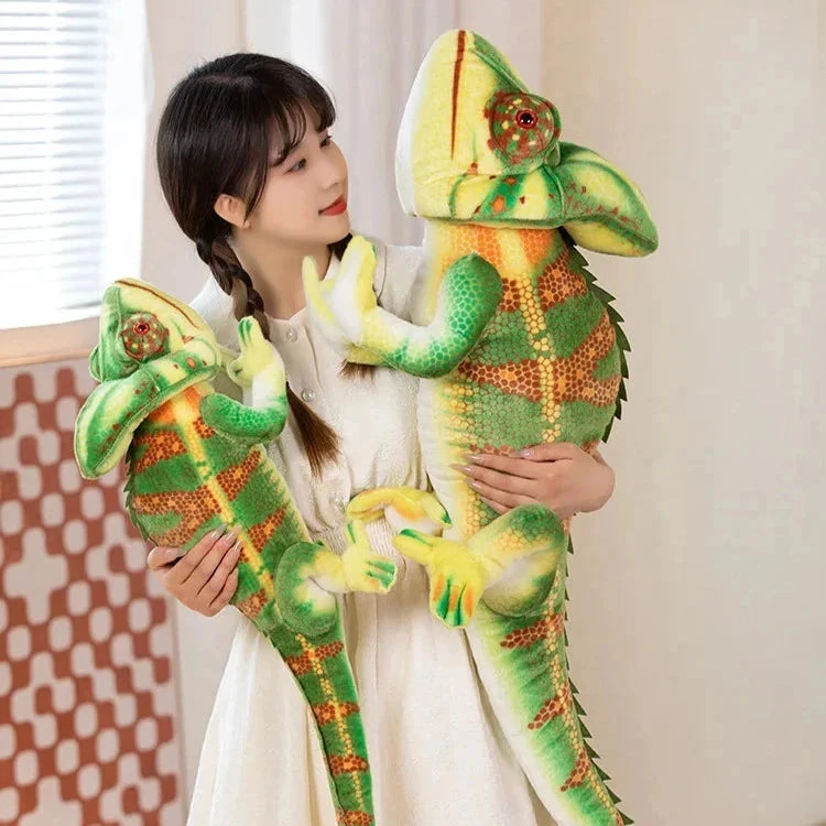 Giant Green Chameleon Plushie - Image 8