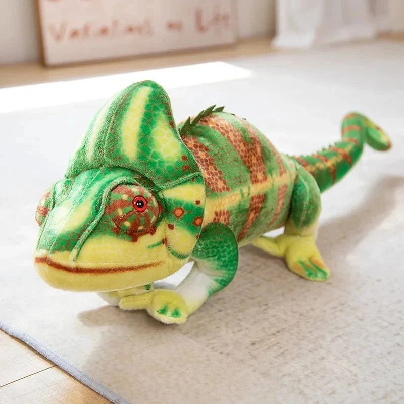 Giant Green Chameleon Plushie - Image 3