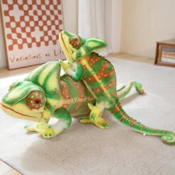 Giant Green Chameleon Plushie