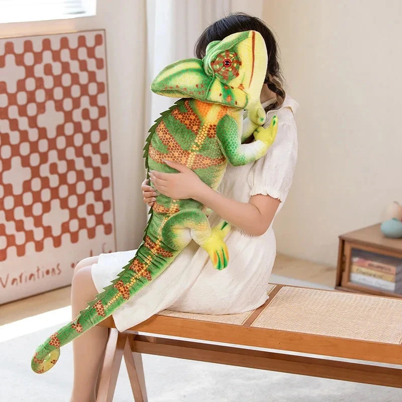 Giant Green Chameleon Plushie - Image 11
