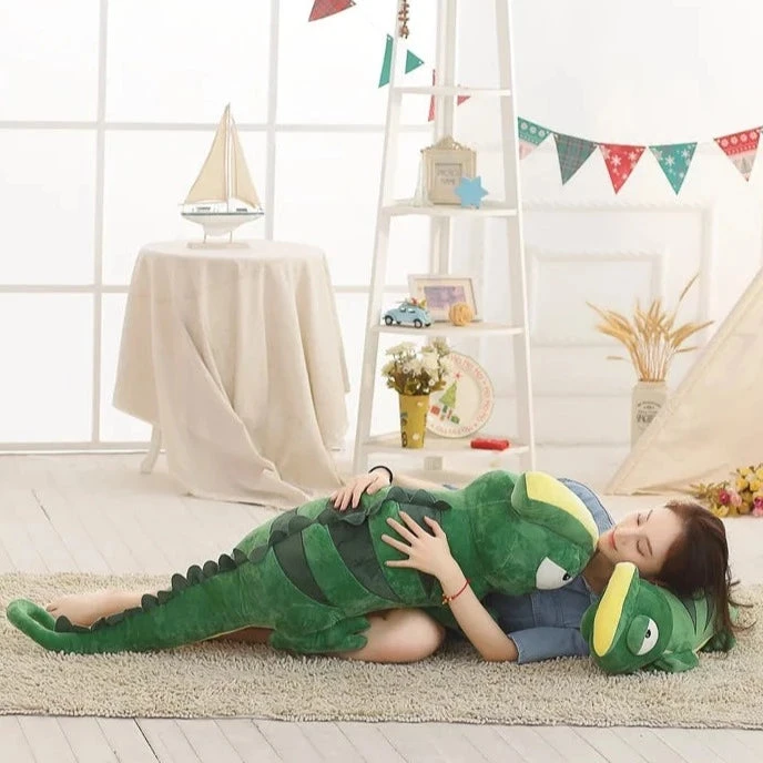 Giant Green Lizard Chameleon Plushie - Image 12