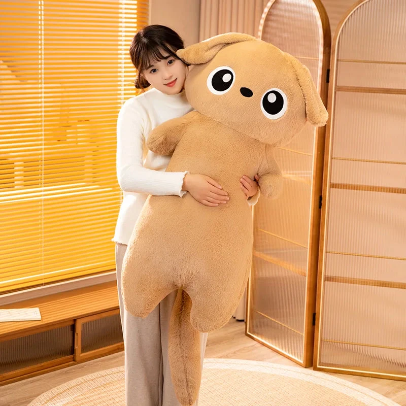 Giant Kawaii Ginger Black Gray Doll-Shape Dog Plushies - Image 14