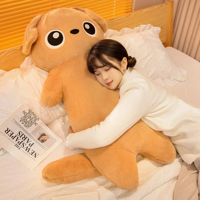 Giant Kawaii Ginger Black Gray Doll-Shape Dog Plushies - Image 12