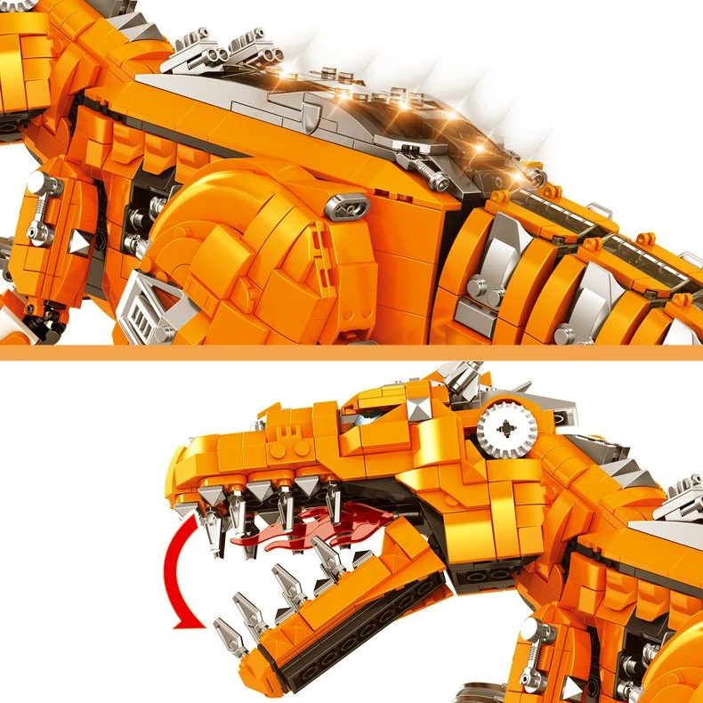 Golden Carnosaurus Building Blocks - Image 9