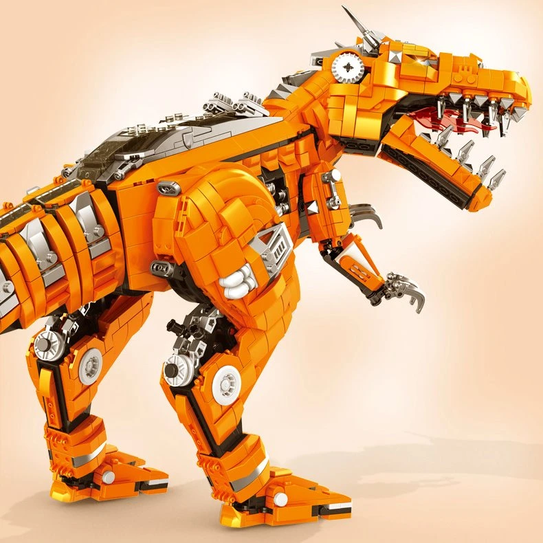 Golden Carnosaurus Building Blocks - Image 8