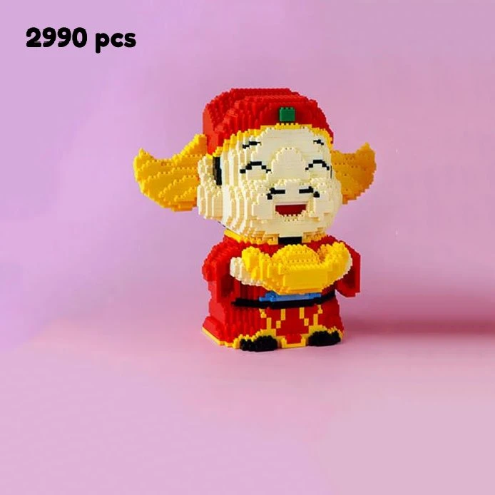 Golden Nugget Lucky Cat And Lucky Man Nano Building Blocks - Image 6