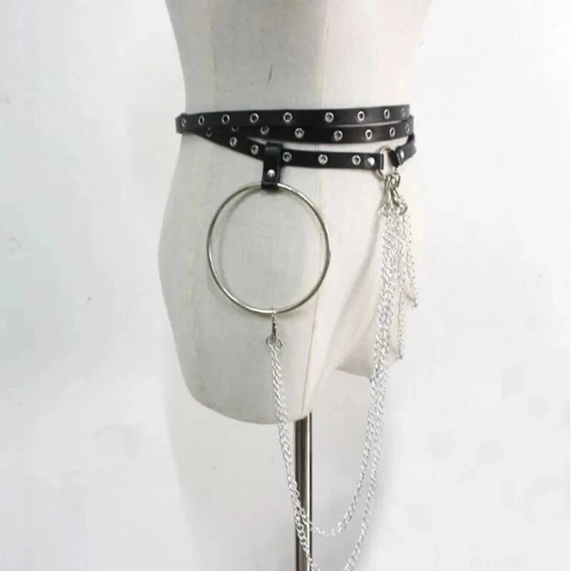 Apparel Gothic Witch Punk Irregular Black Skirt - Image 17