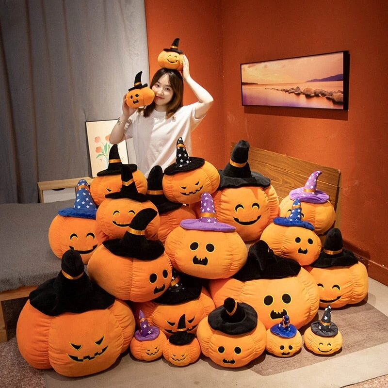 Halloween Pumpkin Black Hat Plushie Collection - Image 2