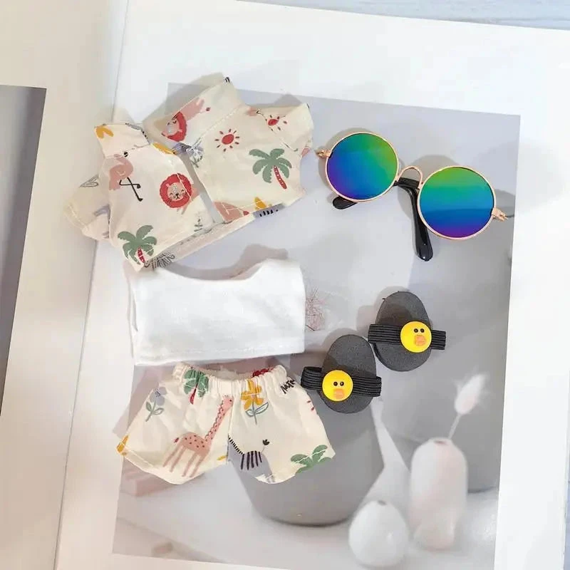 Accessories Handmade Hawaii Beach Labubu Outfit - Image 6