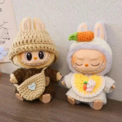 Accessories Handmade Labubu Crochet Animal Outfits